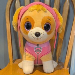 Ty Pink and Tan Dog Plush Toy